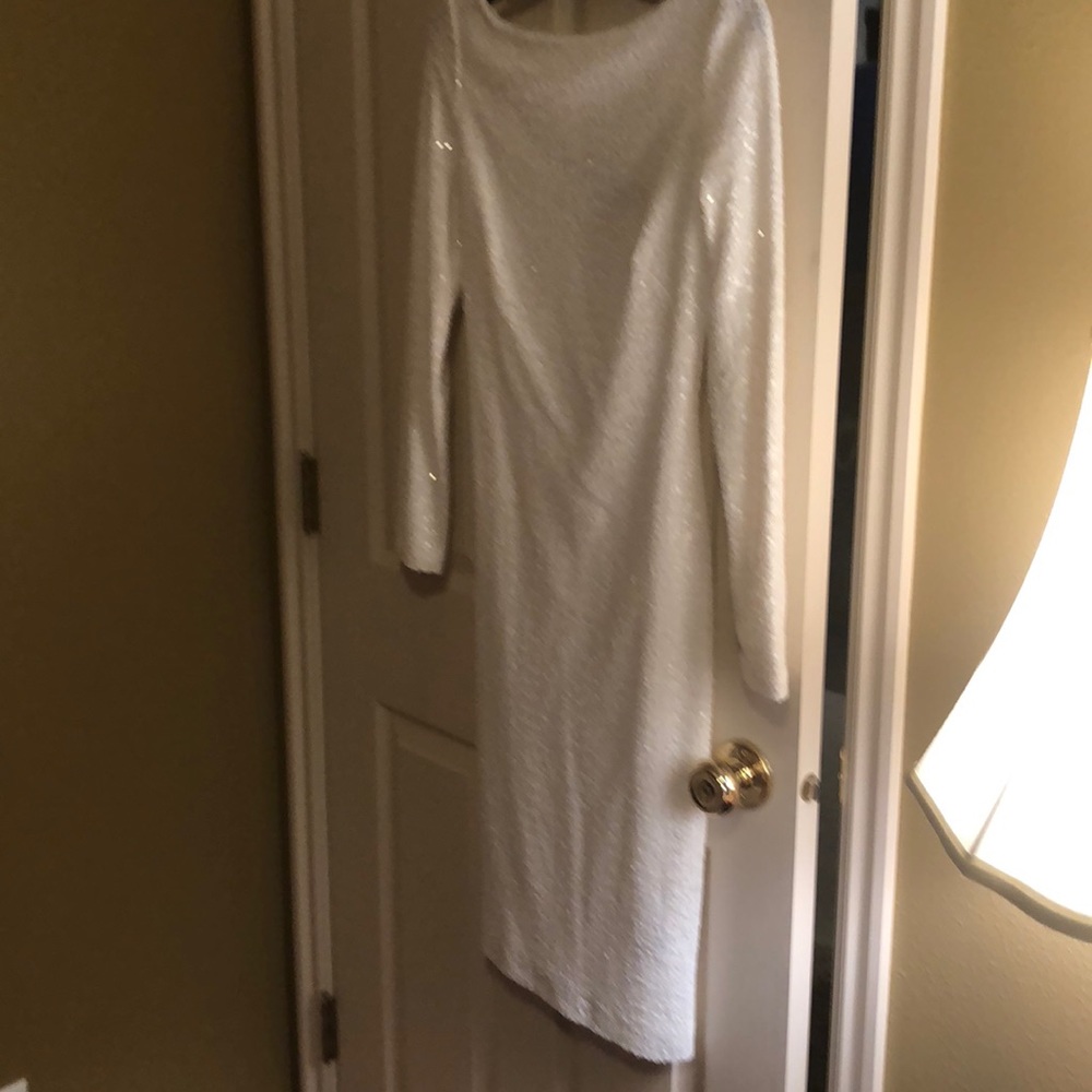Ralph Lauren White Sequined Size 0